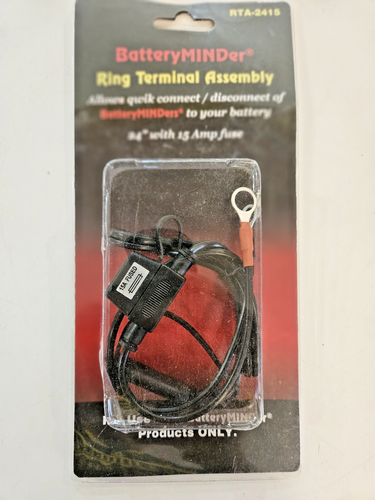 BatteryMINDer Ring Terminal Assembly RTA-2415 24" 15A fuse - Imagen 1 de 7