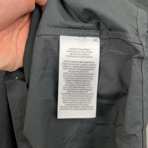 Camisa Ralph Lauren Para Hombre Grande Negra Calce Ajustado 100% Algodón Elastizada Con Botones Nueva Con Etiquetas - Imagen 7 de 9