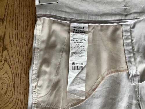 Cambio Hose 34 Modell Claire 65% Leinen grau/ hellgrau Gürtel - Bild 5 von 6