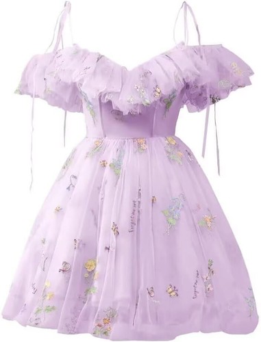 Vestidos cortos bordados de fiesta para adolescentes cuello en V graduación cóctel vestidos - Imagen 80 de 97