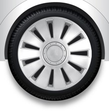 Radkappen Radzierblenden universal 4er PACK 17 Zoll SILVERSTONE silver