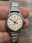 Vintage Women's Timex Watch Manual Wind Silver tone Collectible