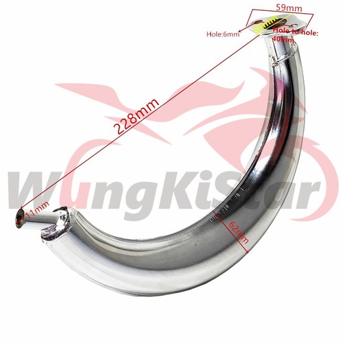 Banana Muffler Exhaust Pipe For 49cc-80cc Minimoto Bicycle Motorcycle Dirt Bike - Picture 2 of 8