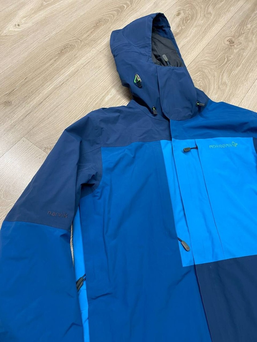 Norrona Narvik Gore Tex 2L Ski Jacket Blue Size Mens S-M | eBay