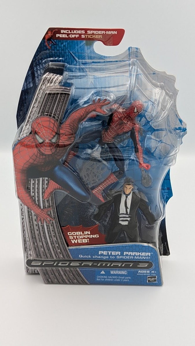 2007 Spider-man 3 Peter Parker Quick Change Marvel Hasbro