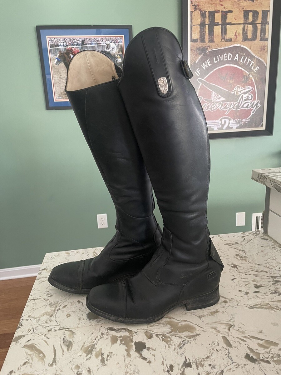 Ariat Monaco Dress Field Jumping Boots Size 8 Reg Short Equestrian