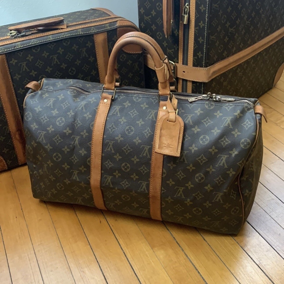 バッグ LV Boston bag LOUIS VUITTON - LV Boston Bag Kendall GM Ardoise Black Taiga