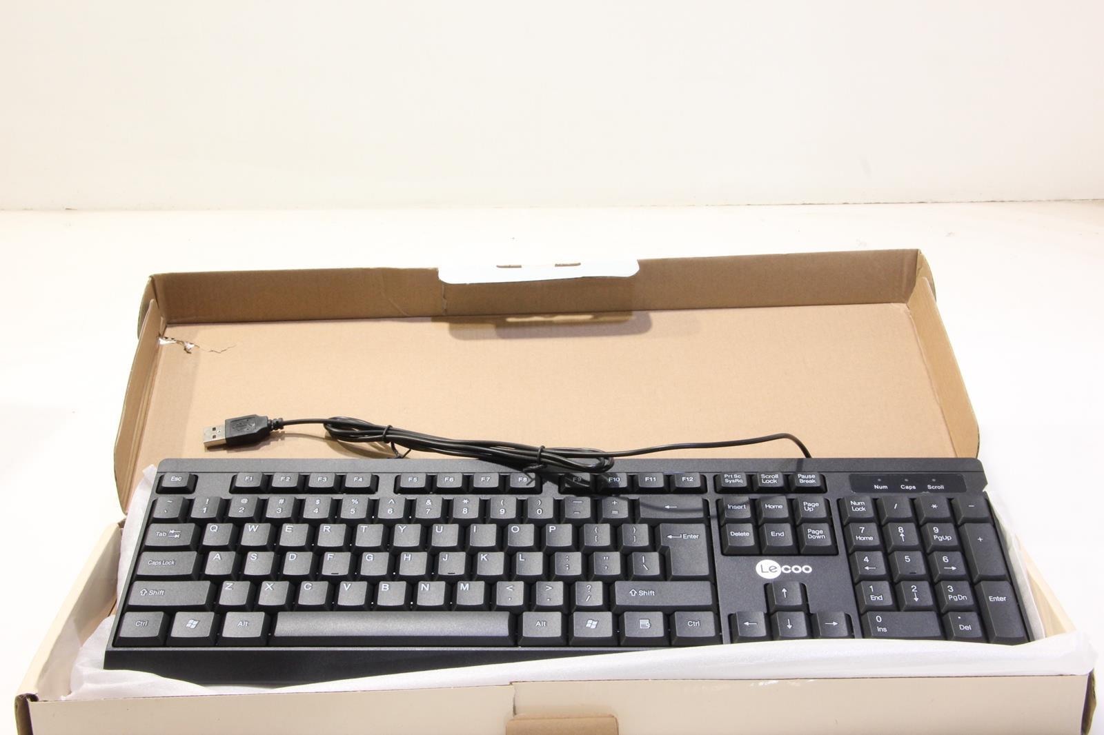 LOT OF 6 GENERIC MODEL:7023 Lecoo Powered by Lenovo Keyboard KB101. SKU220413
