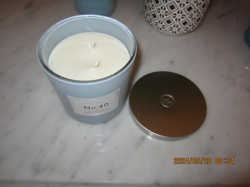 Lavender & Moon Flower No. 40 by Huntington Home 2 Wick Scented Candle 11.6 Oz - Picture 2 of 3