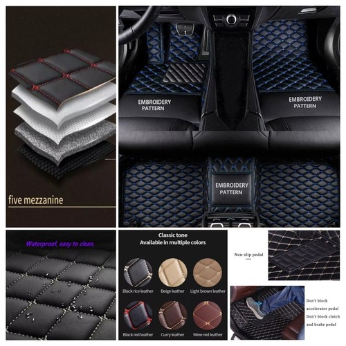 For NISSAN Altima Car Floor Mats Custom All Weather Car Carpets Waterproof - Foto 28 di 35