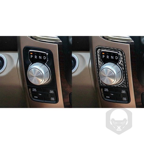 Carbon Fiber Console Gear Shift Knob Panel Cover For Ram 1500 2500 3500 2013-15 - Picture 5 of 13