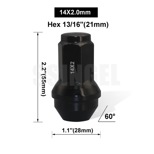 24 FORD OEM FACTORY BLACK 14X2 LUG NUTS FOR 2003-2014 F-150 EXPEDITION NAVIGATOR - Picture 2 of 5