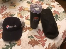 Pepsi Steel Tumbler New Logo 20oz W Bag And Pepsi Hat