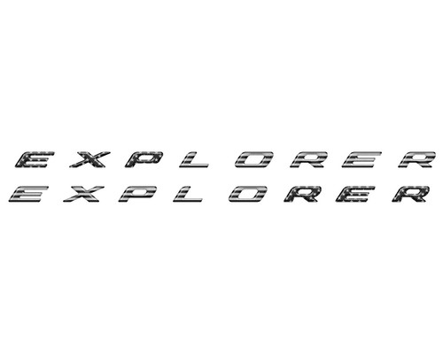 2020-2025 Ford Explorer Rocker Panel Letter Inserts - Official Licensed Product - Picture 9 of 24