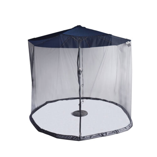 Insect Repellant All-Weather Outdoor Umbrella Bug Screen - Black - Picture 1 of 4