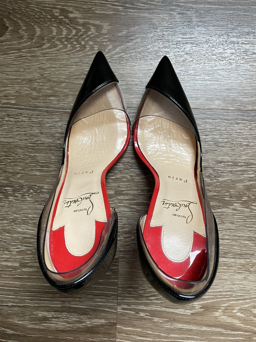 未使用 クリスチャン ルブタン PIGALLE 120 パテント 36.5 黒 Authentic Christian Louboutin Pigalle 120 Black Patent Leather