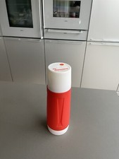 Dr. Zimmermann Rotpunkt Thermoskanne helles Rot Retro Design 70er W. Germany