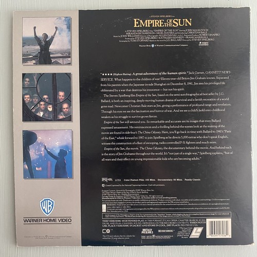 Empire of the Sun (Laserdisc, LD, 1987) Christian Bale & John Malkovich - Imagen 2 de 4