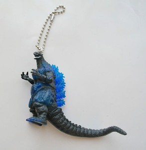 3/" Godzilla with Orange Spikes Hard Rubber Action Figure Keychain #4