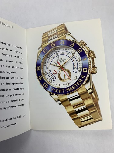 Genuine Rolex Yacht-Master II Dark Green Booklet 600.72 Eng – 12.2007 Old Style - Picture 5 of 6