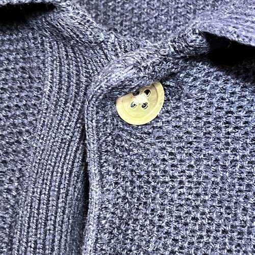 Vintage Polo Ralph Lauren Pullover Herren Large blau Kragen gesticktes Logo - Bild 8 von 13
