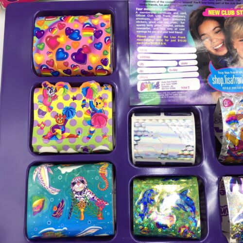 Lisa Frank Deluxe Sticker Collection 2 Jumbo Glow in the Dark Prism Holographic - Picture 3 of 24