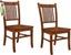 marbrisa slat back side chairs sienna brown (set of 2)