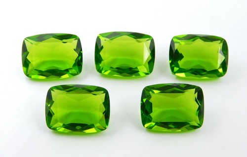 12x16 MM Lab Created Peridot Octagon Cut Lot Loose Gemstones For Jewelry P-202 - Picture 2 of 3