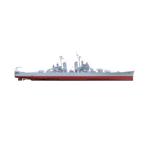 SSMODEL 1/700 Model Kit USS Pittsburgh CA-72 Baltimore Class Heavy Cruiser 1953 - Picture 4 of 5