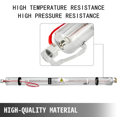 VEVOR Tubo Láser CO2 150W 130W 100W 80W 60W 50W 40W para Grabadora Láser Tubo Vi - Imagen 38 de 108