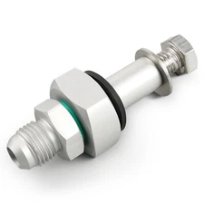 6AN Fuel Tank Return Line Fitting Bung With O-ring Adapter No welding Anodized