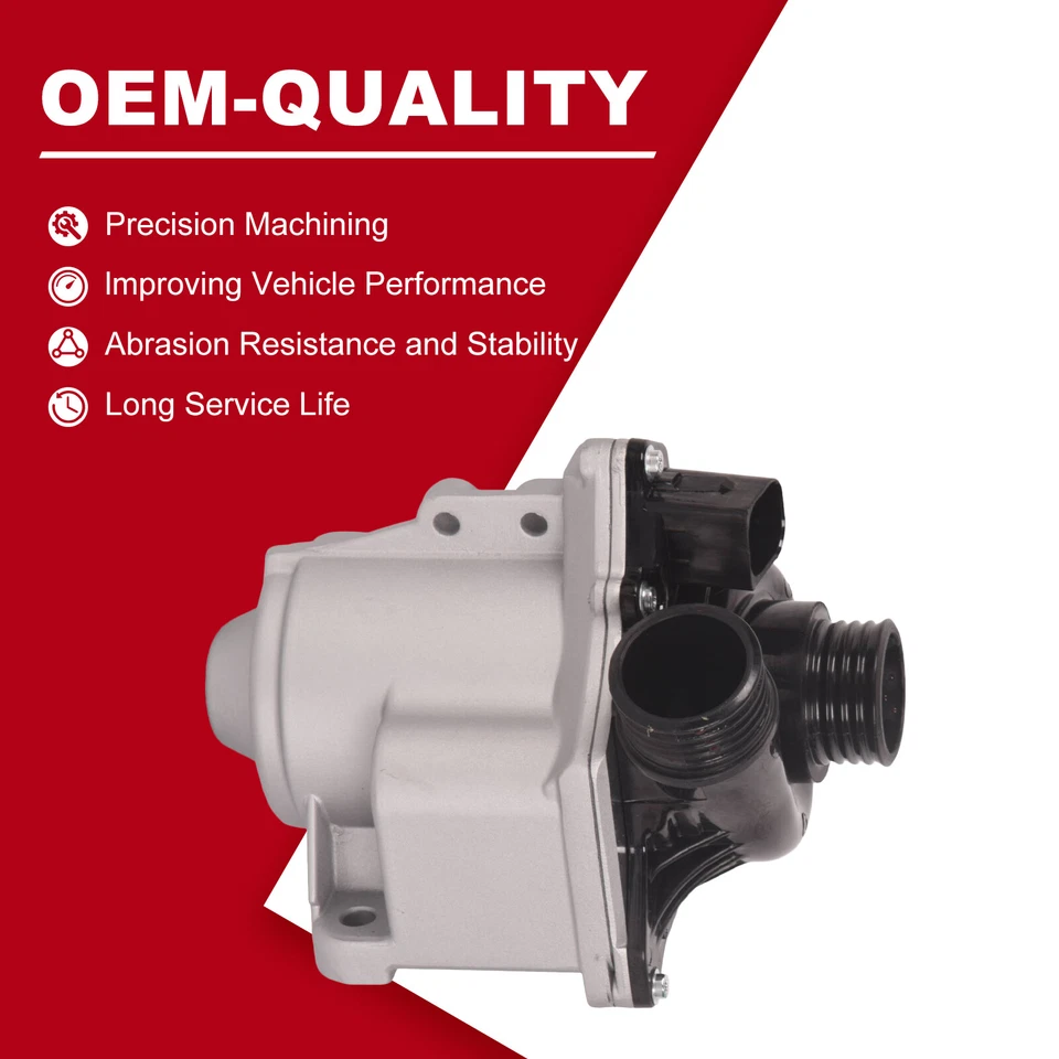 Electric Water Pump For BMW E82 E88 E90 F02 135i 335i 535i 640i X5 X4 2006-2019 - image 4 of 4