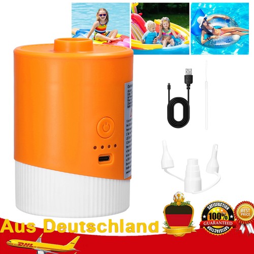 Elektrische Luftpumpe Elektropumpe 5000PA Gebläsepumpe FÜR Schlauchboot Matratze
