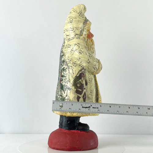 Vintage Paper Mache Santa Claus Christmas Figurine Statue 16” St. Nicholas Large - Picture 11 of 11