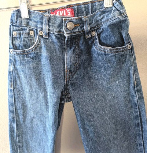 Levi's 514 Jeans Sz 5 Youth Boys Blue Jean Medium Wash Pants - Picture 2 of 4