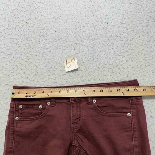 American Eagle Outfitters Women's 2 Burgundy Dark Red Denim Shorts 4" Inseam - Bild 9 von 11
