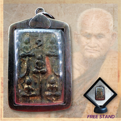 Old Phrajao Ha Phra Ong amulette charme thaïlandais Ngern Wat Bangklan Powerful expédition Protect