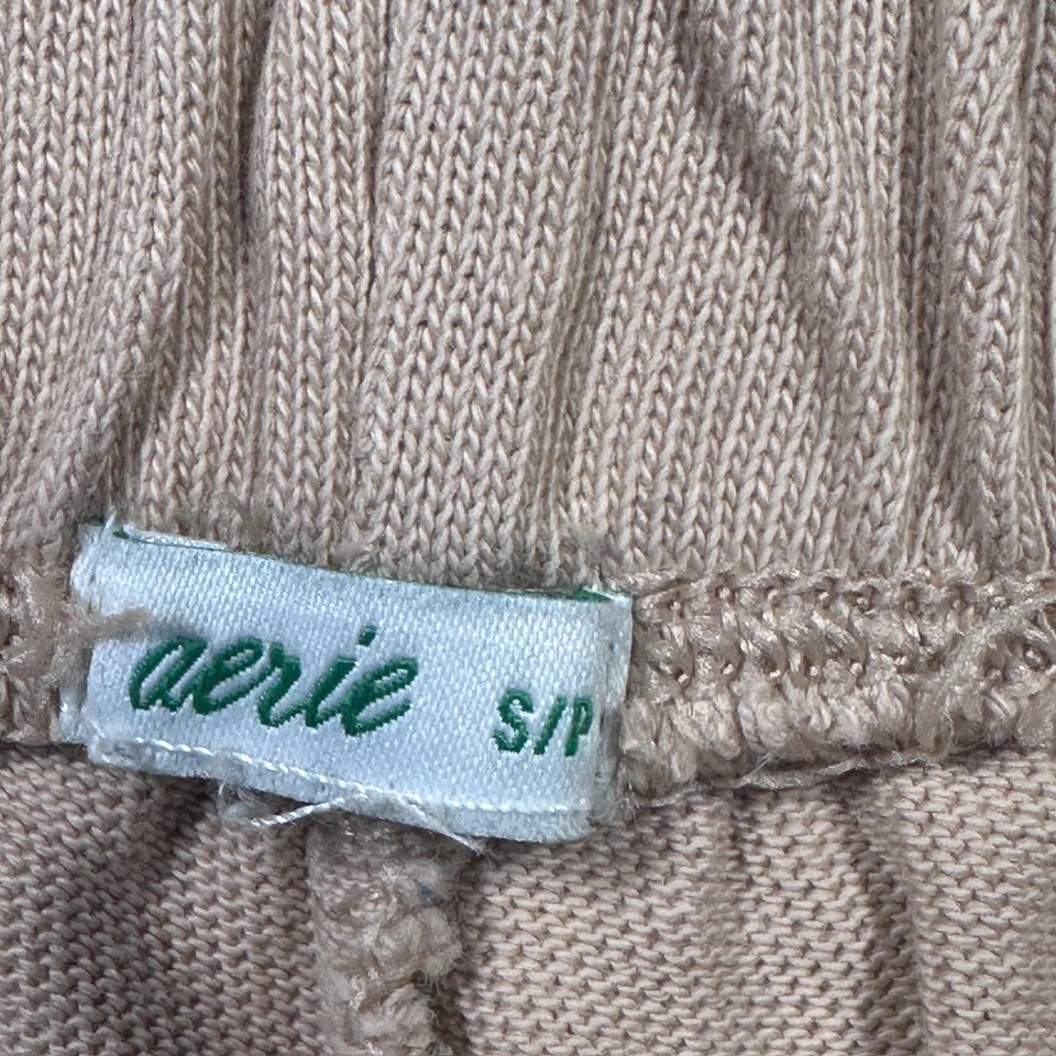 Aerie Lounge Shorts Comfy Casual Everyday Wear Women's Small Beige - Image 3 of 4