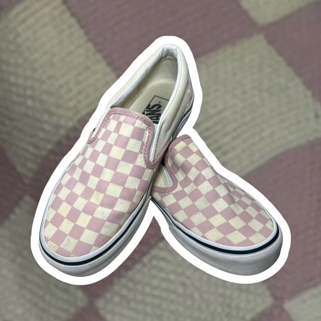 Veel gevaarlijke situaties Rot Proportioneel Vans Off the Wall Rose Pink Checkerboard Slip On Shoes M 6 W 7.5 | eBay