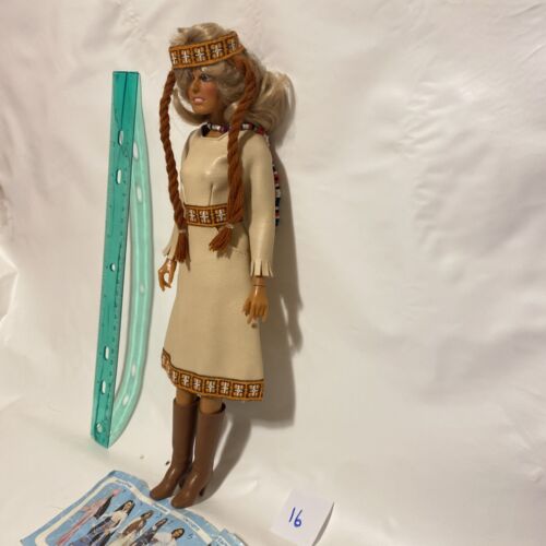 Vintage Mego Farrah Fawcett Doll In Bob Mackie Cherokee Cher Doll Fashion - Picture 3 of 7