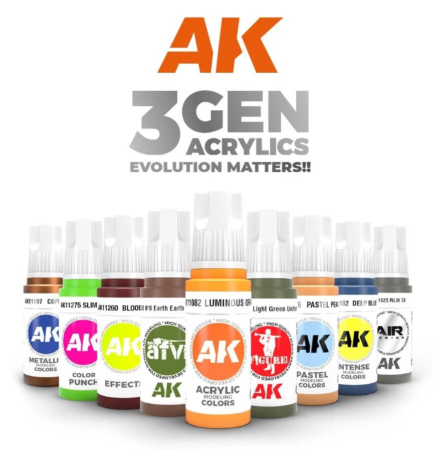 AK Interactive 3rd Gen. Acryl Farben 17ml Einzeln wählbar Acryl Farben Hobby pai