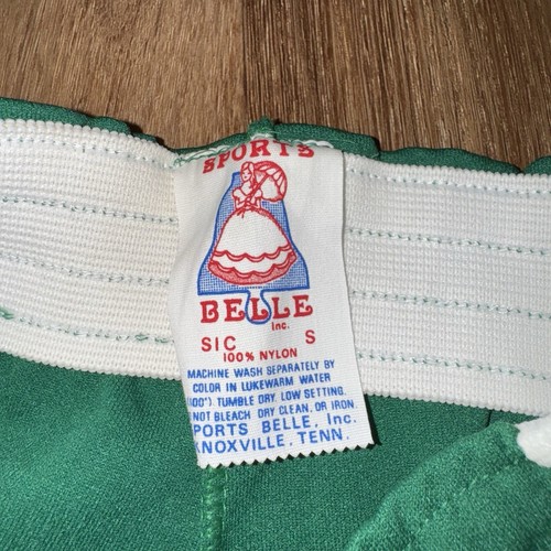 Vtg 60s 70s Sports Belle Shorts Mens Athletic Basketball Gym Nylon NOS USA Small - Picture 6 of 8