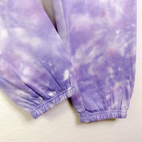Selena Tie Dye Pull On Drawstring Jogger Fleece Pants Purple Plus size 2X NWOT - Picture 6 of 12