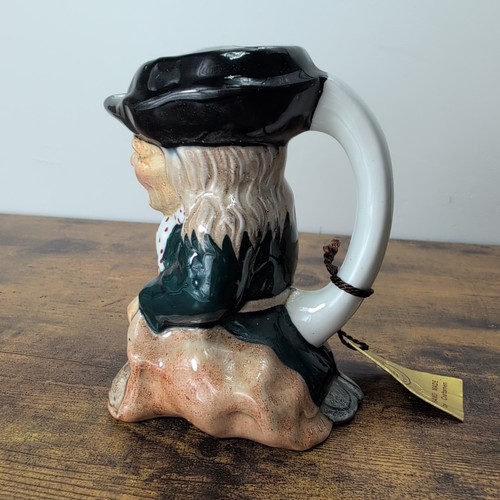 Brocca vintage Toby Roy Kirkham ceramica 784 Theif dipinta a mano con etichetta - Foto 2 di 6