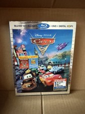 Cars 2 Disney Pixar Blu Ray 3 D DVD and Digital 5 Disc Set Including 2 Shorts