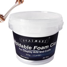 Foam Clay Cosplay Moldable Air Dry Craft 500g White 500g,