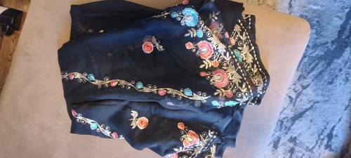 Pakistani Saree Black - Picture 2 of 4