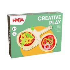 HABA Pizza-Set mit Brettchen Spielzeuglebensmittel Spielzeug Kinder ab 3 Jahren