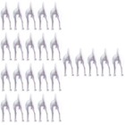 25 pcs Creative Bathroom Towel Hole-free Hooks Punch Free Hooks