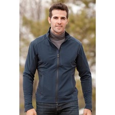 KUHL Navy Blue Gray Dfyance Performance Soft Shell Jacket Gorpcore Men's LARGE